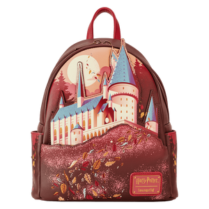 Loungefly Premium: Harry Potter Hogwarts Fall Leaves Mini Backpack