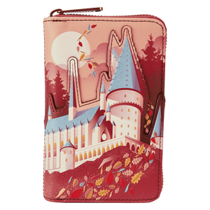 Loungefly Premium: Harry Potter Hogwarts Fall Leaves Zip Around Wallet
