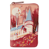 Loungefly Premium: Harry Potter Hogwarts Fall Leaves Zip Around Wallet