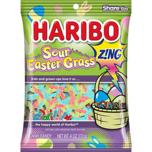 Haribo : Easter Sour Grass 113 g [BB-12/25]