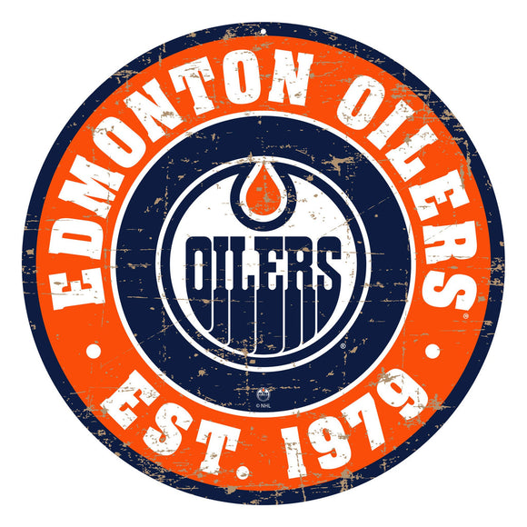 (PRE-ORDER) Edmonton Oilers NHL Wall Sign - 22