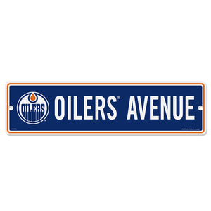 (PRE-ORDER) Edmonton Oilers NHL 4" x 15" Street Sign [ALL PRE-ORDERS ARE FINAL]