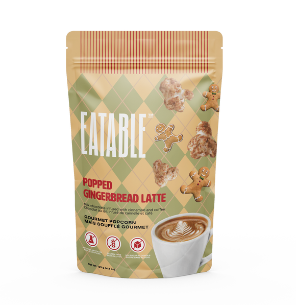 Eatable : Popped Gingerbread Latte Popcorn - 108g [BB-09/25] (LIMIT OF 3 PER ORDER)