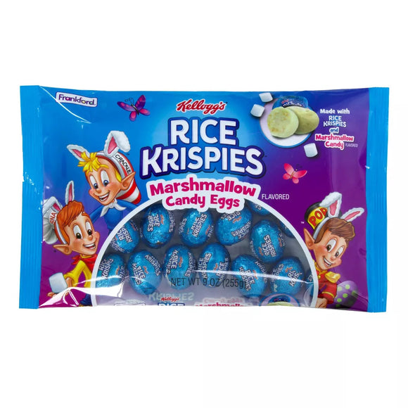 (USA) Rice Krispies Marshmallow Flavored Foiled Eggs LARGE PACK 9 OZ.