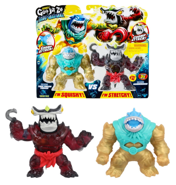 Heroes Of Goo Jit Zu Deep Goo Sea Versus Pack – Tidal Smash Thrash VS Exclusive Hammerhook (42628)