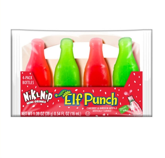 Christmas - Nik-L-Nip Elf Punch Mini Drinks 4 pk (USA)