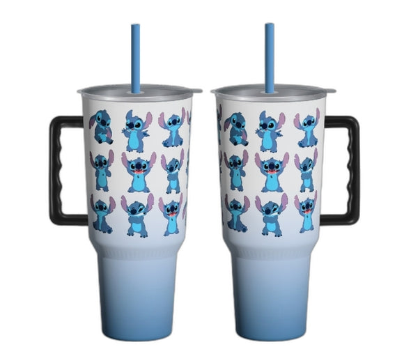 (Pre-Order) 2024 Disney Lilo & Stitch : Stitch All Over Poses - Stainless Steel 40oz. Tumbler