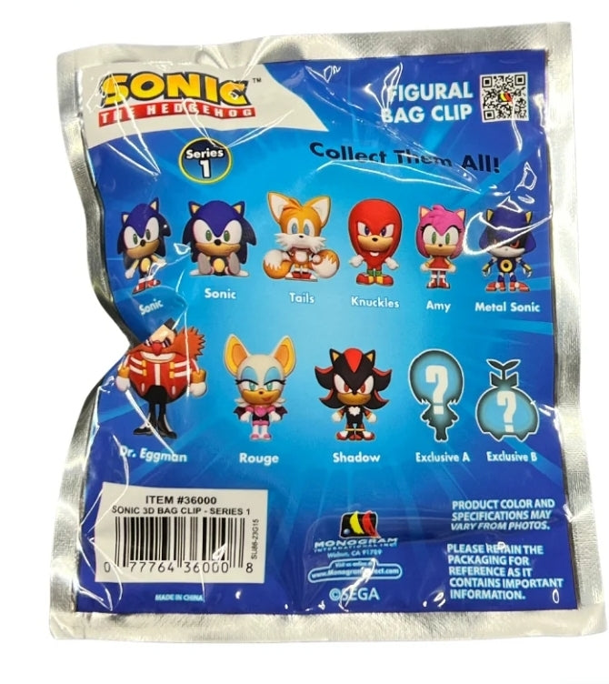 SONIC THE HEDGEHOG 3D FOAM BAG CLIP BLIND BAG Series 1 – Colossal Toys Inc.