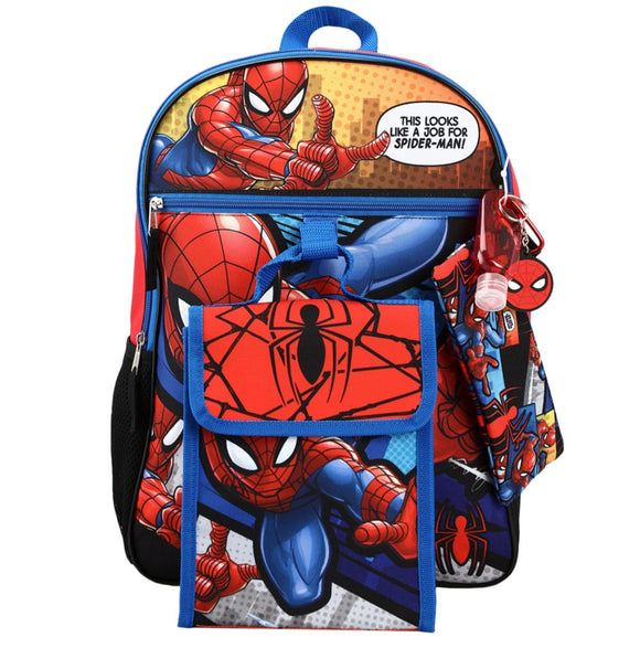 Spiderman backpack with lunch box online