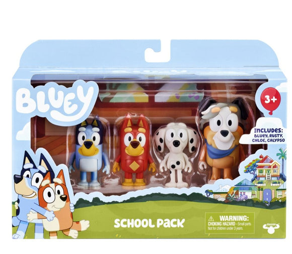 Bluey School 4 Pack Figurines