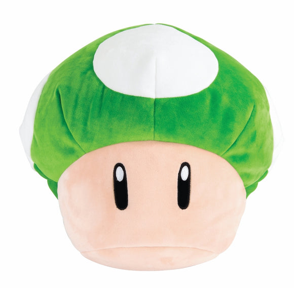 Club Mocchi - Mocchi - Super Mario™ 1-Up Mushroom Mega Plush Toy, 15 inch