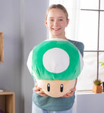 Club Mocchi - Mocchi - Super Mario™ 1-Up Mushroom Mega Plush Toy, 15 inch