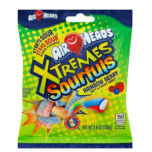 AirHeads Xtremes Sourfuls Rainbow Berry Peg Bag 3.8oz