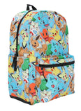 Pokemon Multi Character AOP 17" Backpack