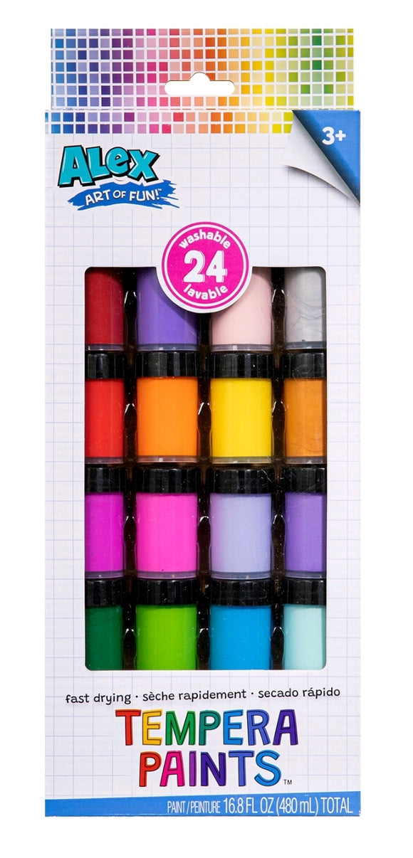 Alex : Tempera Paints 24 Pack (Washable)