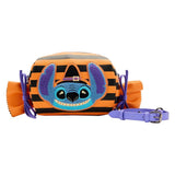 Loungefly Premium : Lilo and Stitch Striped Halloween Candy Wrapper Crossbody Bag