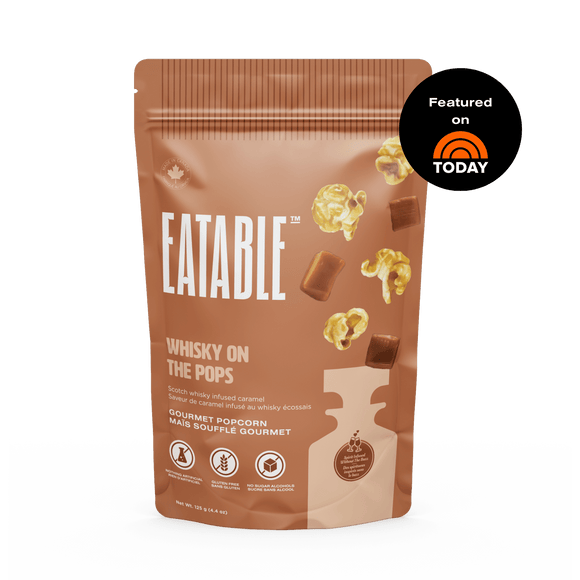 Eatable : Whisky on the Pops - Scotch Infused Caramel Popcorn - 125g [BB-09/25] (LIMIT OF 3 PER ORDER)