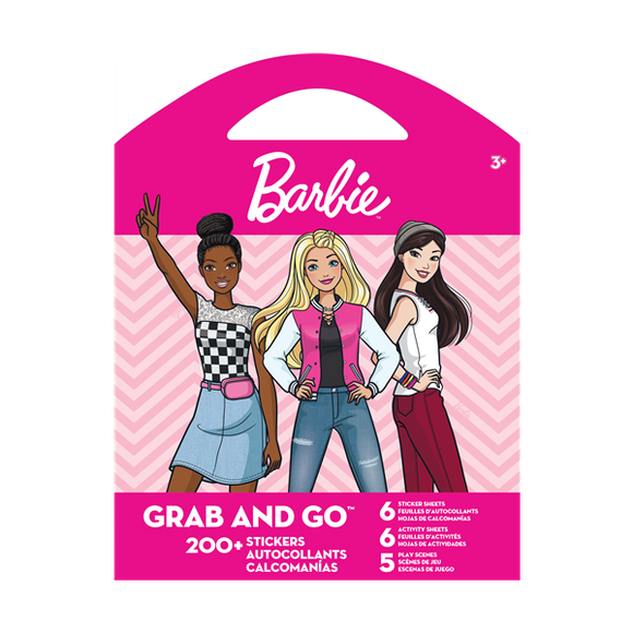 Barbie Grab & Go Stickers / Activity Sheets With 200+ Stickers