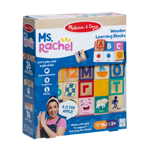 (PRE-ORDER) Ms. Rachel - Melissa and Doug : Wooden Learning Blocks [ALL PRE-ORDERS ARE FINAL]
