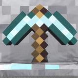 Minecraft Premium Pickaxe Pixelated 17" Backpack (Loads of Storage Room)