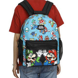 NINTENDO - SUPER MARIO BROS - Blue Mesh AOP Backpack