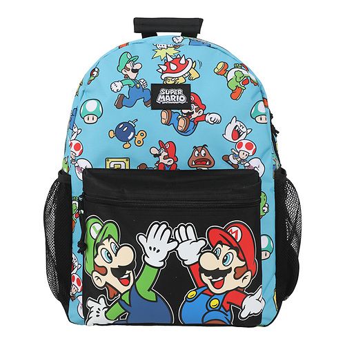 NINTENDO - SUPER MARIO BROS - Blue Mesh AOP Backpack
