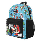 NINTENDO - SUPER MARIO BROS - Blue Mesh AOP Backpack