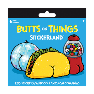 Butts on Things Stickerland - 120 Stickers