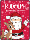 Rudolph The Red Nosed Reindeer & Santa 4ft X 5ft Throw Blanket