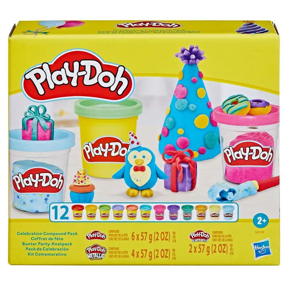 Play-Doh 12 Pack Assorted Celebration Compound 2.0