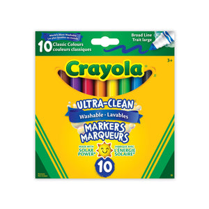 Crayola Ultra Clean Washable Broad Line Markers 10pack