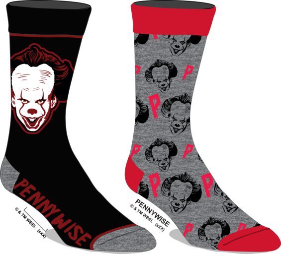 IT - Pennywise Head Crew Sock 2 Pack