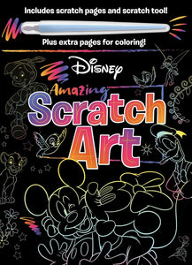 Disney: Amazing Scratch Art
with Scratch Tool and Coloring Pages