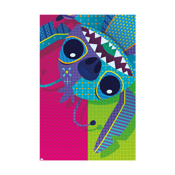 Disney Lilo and Stitch Wall Poster - Stitch Patchwork