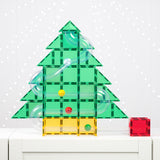 (PRE-ORDER) Connetix : LIMITED EDITION - Christmas Tree Ball Run Pack - 71pc With Glitter Green Tiles & 4 Balls