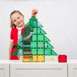 (PRE-ORDER) Connetix : LIMITED EDITION - Christmas Tree Ball Run Pack - 71pc With Glitter Green Tiles & 4 Balls