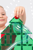(PRE-ORDER) Connetix : LIMITED EDITION - Christmas Tree Ball Run Pack - 71pc With Glitter Green Tiles & 4 Balls
