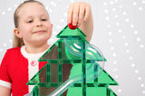(PRE-ORDER) Connetix : LIMITED EDITION - Christmas Tree Ball Run Pack - 71pc With Glitter Green Tiles & 4 Balls