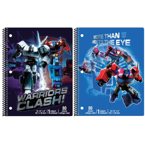 Transformers Theme : Notebook (Assorted Styles)