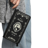 NIGHTMARE BEFORE CHRISTMAS - Metal Zip Around Junior Wallet Black