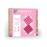 (PRE-ORDER) Connetix : Pastel Pink & Berry Base Plate 2 pc (ALL PRE-ORDERS ARE A FINAL SALE)