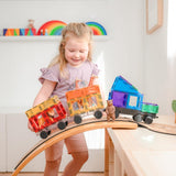 (PRE-ORDER) Connetix Magnetic Tiles : Rainbow Transport Pack 50 pc