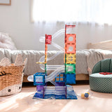 (PRE-ORDER) Connetix Magnetic Tiles : Rainbow Ball Run Pack 92 pc