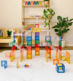 (PRE-ORDER) Connetix Magnetic Tiles : Rainbow Ball Run Pack 92 pc