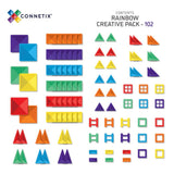(PRE-ORDER) Connetix Magnetic Tiles : Rainbow Creative Pack 102 pc