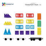 (PRE-ORDER) Connetix Magnetic Tiles : Rainbow Transport Pack 50 pc