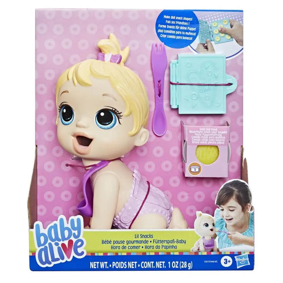 Baby Alive Lil Snacks Doll, Eats and 