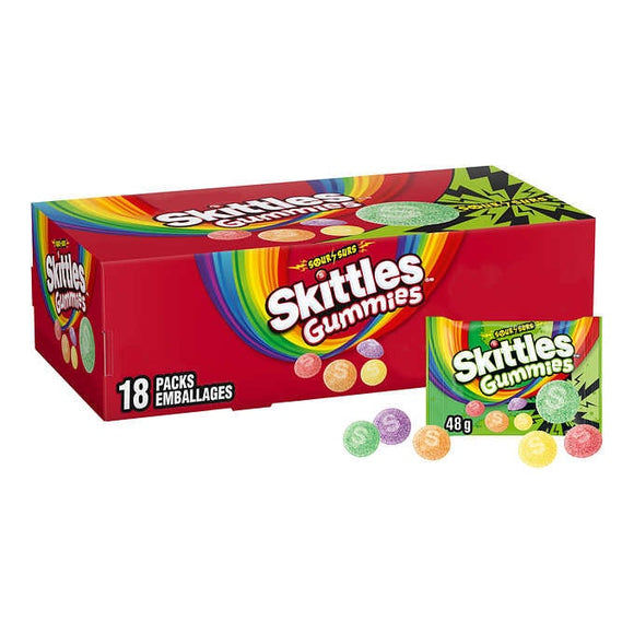 SKITTLES Sour Gummies Single Pack, 48g