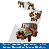 Jurassic World Fierce Changer - Transforming Toy, Tyrannosaurus T Rex Dinosaur To Truck, Chase N Roar