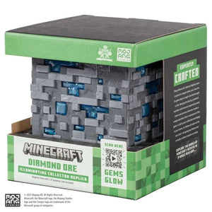 MINECRAFT: ILLUMINATING DIAMOND ORE CUBE -Collectors series